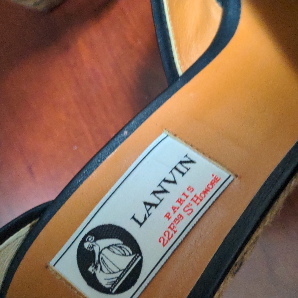 Lanvin Paris wedge heels